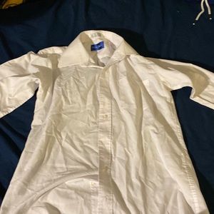 Boys’ Size 14 Stanley Blacker White Button Down Dress Shirt. Cleaned and washed.